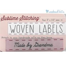 Woven Sew-In Label Made By Grandma- Sublime Stitching