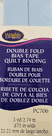 Wrights Quilt Binding Double Fold Bias Tape - Blue