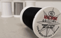 YLI Machine Quilting Thread - 500 Yard Spool - Black
