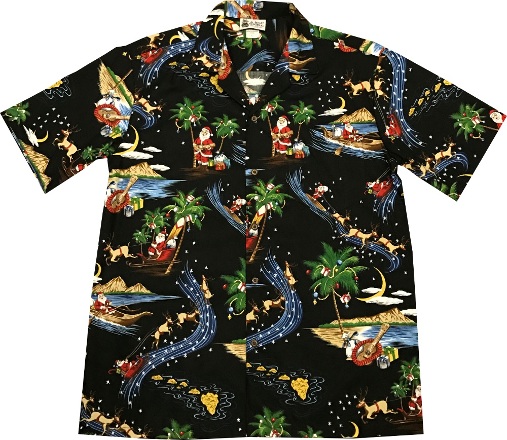 mens christmas hawaiian shirt