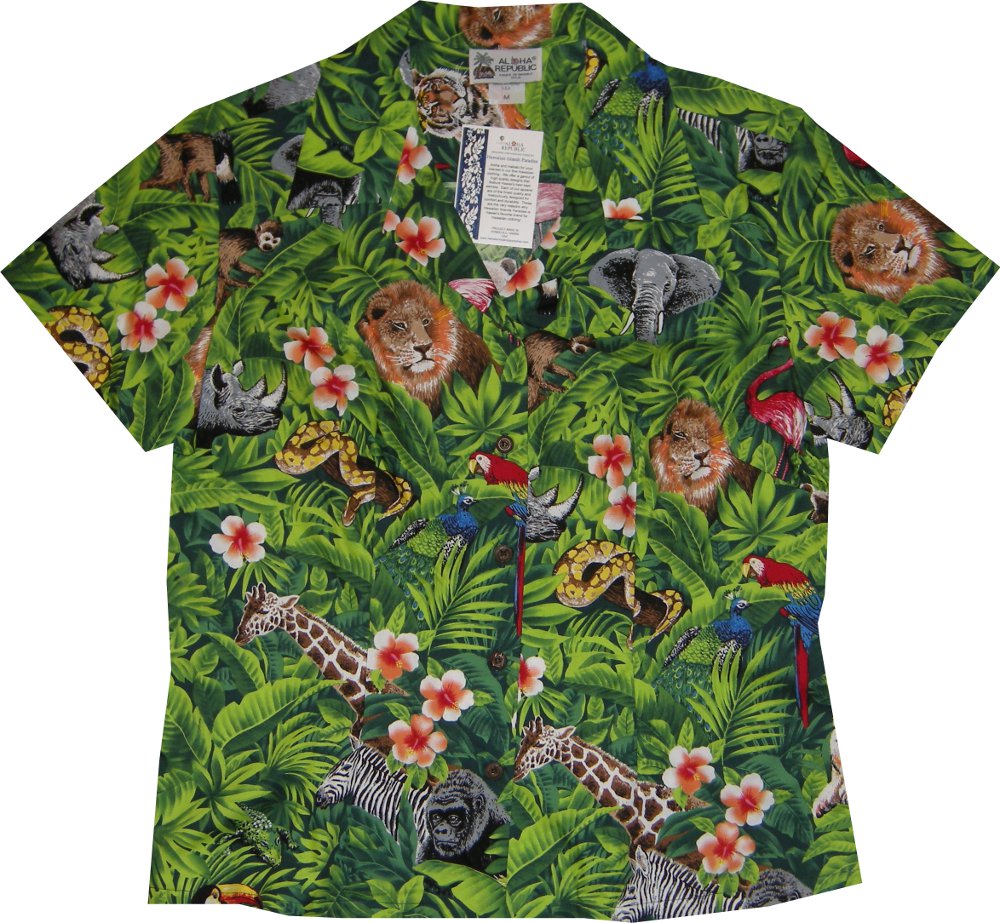 Oahu Jungle Women Hawaiian Shirt