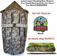 2023 Cooper Hunting Bow Master Chameleon+ Mossy Oak 100% Waterproof Poly Oxford fabric Tree Stand Bind Includes The TM100 Tre Model BM622DNA The ONLY Tree-stand Blind in the Industry with a 3 Year Warranty