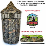 2023 Cooper Hunting Gun Master Chameleon+ Mossy Oak 100% Waterproof Poly Oxford fabric Tree Stand Bind Includes The TM100 Tre Model GB622DNA The ONLY Teestand Blind in the Industry with a 3 Year Warranty