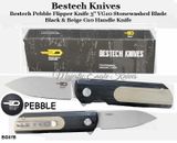 Bestech Knives BG07B Pebble Flipper Knife 3" VG10 Stonewashed Blade, Black and Beige G10 Handle Knife Bestech Knives BG07B Pebble Flipper Knife 3" VG10 Stonewashed Blade, Black and Beige G10 Handle Knife