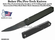 Boker Plus/Pro-Tech BO06EX292 Boker Burnley Kwaiken 3.5" 154CM Plain Black Blade, Black Aluminum Handled AUTO Folding Knife Boker Plus/Pro-Tech BO06EX292 Boker Burnley Kwaiken 3.5" 154CM Plain Black Blade, Black Aluminum Handled AUTO Folding Knife