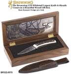 Bowning Cutlery BR322-0070 The Browning LTD Whitetail Legacy Knife with Gift Box