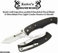 Browning BR320209BL Browning Black Label Decoded Assisted Folding Knife 3.125" Satin Tanto Blade, Black Textured G10 Handles with Carbon Fiber Bolsters