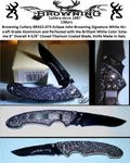 Browning BR322-073 Browning Cutlery Eclipse John Browning Signature White Aircraft Grade Aluminium                 