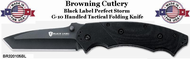 Browning Cutlery BR320105BL Black Label Perfect Storm Tactical Folding Knife