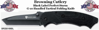 Browning Cutlery BR320105BL Black Label Perfect Storm Tactical Folding Knife