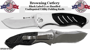Browning Cutlery BR320107BL Black Label Undisputed Tactical Folding Knife