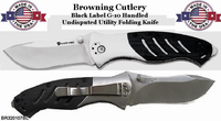 Browning Cutlery BR320107BL Black Label Undisputed Tactical Folding Knife