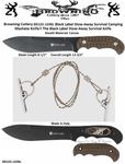 Browning Cutlery BR320169BL Black Label Stow-Away Survival Camping Machete Knife