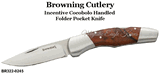 Browning Cutlery BR3220245 Browning Incentive Cocobolo Handled Folder Pocket Knife