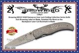 Browning Knives BR322-0240 FULL DAMASCUS &#8203;Pocket Knife