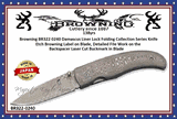 Browning Knives BR322-0240 FULL DAMASCUS ​Pocket Knife