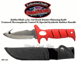 Bubba Blade BB1-GH 4 In. Full Tang Gut Hook Huntining Knife & Sheath