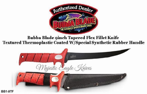 Bubba Blade Knives BB1-9TF Full Tang 9in Flex Fillet Knife & Sheath