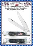 CA53060 Case XX™ Trapper Stars & Stripes Gray Bone Handle 4-1/4" Closed Stainless Steel Blade Pocket Knife CA53060 Case XX™ Trapper Stars & Stripes Gray Bone Handle 4-1/4" Closed Stainless Steel Blade Pocket Knife
