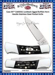 W.R. Case & Sons CutleryCA65031 Case XX Lockback Jigged Buffalo Horn Handle 3" Closed 2-1/4" Locking Drop Point Stainless Steel Pocket Knife