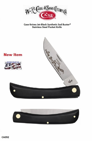 Case Knives CA73933 American Workman' Sodbuster Red Synthetic Carbon Steel Pocket Knife Pocket Knife