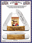 W.R. Case & Sons Cutlery� CA10717 Case XX� John Wayne Canoe Smooth Antique Bone Handle 3-5/8" Closed 2" Pen 2-5/8" Spear Point Plain Blade Tru-Sharp Stainless Steel Pocket Knife