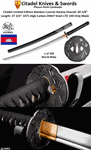 Citadel Knives & Swords SC4003 Limited Edition Bamboo Katana 40-3/8" Overall 27-3/4" Hand Forged DNH7 Blade Hand Carved Pure Iron Fittings