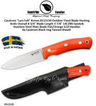Casstrom "Lars Falt" Knives KS13130 Outdoor Fixed Blade Hunting Knife Flat/Orange G10 Handles Black Veg Tanned Sheath Casstrom "Lars Falt" Knives KS13130 Outdoor Fixed Blade Hunting Knife Flat/Orange G10 Handles Black Veg Tanned Sheath