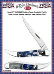 W.R. Case & Sons Cutlery CA53812 Case XX™ Medium Texas Toothpick Pacific Tides Kirinite Handle Stainless Steel Pocket Knife W.R. Case & Sons Cutlery CA53812 Case XX™ Medium Texas Toothpick Pacific Tides Kirinite Handle Stainless Steel Pocket Knife