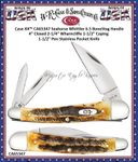 Case XX™ CA65347 Seahorse Whittler 6.5 BoneStag Handle 4" Closed 2-1/4" Wharncliffe 1-1/2" Coping 1-1/2" PenStainless Pocket Knife Case XX™ CA65347 Seahorse Whittler 6.5 BoneStag Handle 4" Closed 2-1/4" Wharncliffe 1-1/2" Coping 1-1/2" PenStainless Pocket Knife