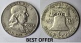 Collectible U.S.A. Coin's 1959D Ben Franklin Half Dollar Collectible U.S.A. Coin's 1959D Ben Franklin Half Dollar
