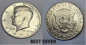 Collectible U.S.A. Coin's 1974 JFK-Half-Dollar-no-mintmark Collectible U.S.A. Coin's 1974 JFK-Half-Dollar-no-mintmark