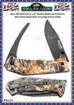 Bear & Son Cutlery BS61522 Bear 5" Double Blade Gut And Skinner 440 Stainless Steel Realtree Edge Plain Blade Aluminum Camo Handled Pocket Knife 