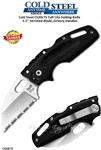 Cold Steel Knives CS20LTS Tuff Lite Folding Knife 2.5" Serrated Blade, Grivory Handles