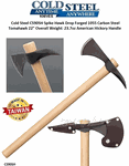 Cold Steel CS90SH Spike Hawk Drop Forged 1055 Carbon Steel Tomahawk 22" Overall Weight: 23.7oz American Hickory Handle