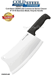 Cold Steel Knives CS20VCLEZ Commercial Series Cleaver 9" German 4116 Stainless Steel, Cryo Quenched Blade, Kray-Ex Handle