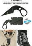 KA-BAR KB1478BP Last Ditch LDK TDI Law Enforcement Boot/Neck Knife 1.7" Plain Blade w/Hard Plastic Friction Sheath
