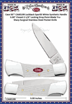 W.R. Case & Sons Cutlery CA60199 Case XX� Lockback SparXX White Synthetic Handle 3.00" Closed 2-1/4" Locking Drop Point Blade Tru-Sharp Surgical Stainless Steel Pocket Knife 
