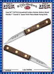 W.R. Case & Sons Cutlery CA7319 Case XX� Household Cutlery Kitchen Walnut Wood Handle Spear Point Plain Blade Paring Knife 