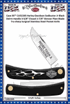 W.R. Case & Sons Cutlery CA52265 Case XX� Harley-Davidson Sodbuster Jr Black Delrin Handle 3-5/8" Closed 2-7/8" Skinner Plain Blade Tru-sharp Surgical Stainless Steel Pocket Knife 