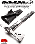 SOG� Knives SOGF06PN-CP FastHawk Polished Tomahawk Tactical Axe 12-1/2" Overall w/Sheath, Throwing Hatchet w/Hammer Axe Edge for Competition Throwing, Camping, Hunting 
