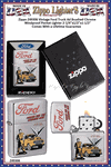 Zippo Windproof Lighter Z49306 Zippo Vintage Ford Truck Ad Brushed Chrome Windproof Pocket Lighter 2-1/4"x1/2"x1-1/2" Comes With a Lifetime Guarantee 