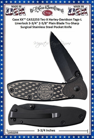 W.R. Case & Sons Cutlery CA52253 Case XX Tec-X Harley-Davidson Tags-L Linerlock Folding Knife W.R. Case & Sons Cutlery CA52253 Case XX Tec-X Harley-Davidson Tags-L Linerlock Folding Knife