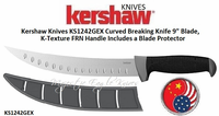 Kershaw Knives KS1242GEX Curved Breaking Knife 9" Blade, K-Texture FRN Handle Includes a Blade Protector Kershaw Knives KS1242GEX Curved Breaking Knife 9" Blade, K-Texture FRN Handle Includes a Blade Protector