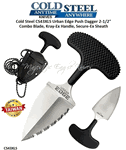 Cold Steel CS43XLS Urban Edge Push Dagger 2-1/2" Japanese Aus 8A Combo Blade, Kray-Ex Handle, Secure-Ex Sheath