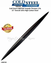 Cold Steel CS80TOR Torpedo Thrower 2 lb. 15" Overall 1055 High Carbon Steel