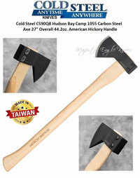 Cold Steel CS90PTWH Trench Hawk Drop Forged 1055 Carbon Steel Combat Tomahawk w/curved reinforced reverse Tanto style spike 19" Overall, Polypropylene Handle Durable Secure-Ex Sheath Weight 29-1/2oz.