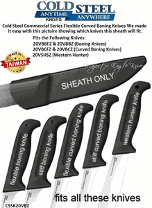 Cold Steel Knives BSCSSK20VBZ Cold Steel Commercial Series Sheath (fits 5 different knives)