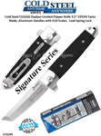 Cold Steel Knives CS32AA Oyabun Limited Flipper Knife 3.5" S35VN Tanto Blade, Aluminum Handles with G10 Scales - Leaf-Spring Lock