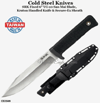 Cold Steel Knives CS35AN SRK Fixed 6" VG-10 San Mai Blade, Kraton Handled Knife Secure-Ex Sheath